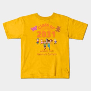 Class of 2031 School Kids Kids T-Shirt